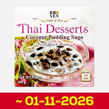 Chè đậu đen chân trâu cốt dừa Kroven Thái Lan 100g (hạn sử dụng 01-11-2026) thumbnail