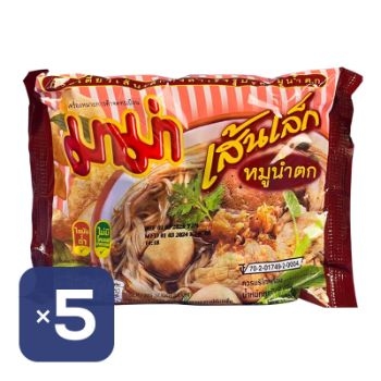 มาม่า เส้นหมี่กึ่งสำเร็จรูป รสหมูน้ำตก 55 ก. 5 ห่อ, 1 แพค thumbnail